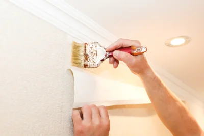 Pose de papier peint à Seichebrières — revêtements muraux et toiles de verre